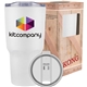 aerial view a white 30 oz kong vacuum insulated tumbler, image 1 of 2
