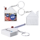 a group of house shaped 3 tape measure keychain