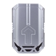 aerial view a silver katana ultra - low latency gaming earbuds, image 1 of 16