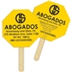 a group of octagon 6 sandwiched hand fan full color - paper products