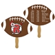 a group of football sandwiched hand fan full color - paper products
