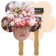 a group of daisy flower fast hand fan (2 sides) - paper products