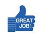 a group of thumbs up hand fan without a stick - paper products