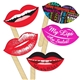 a group of kiss lipstick - offset printed - paper products