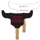 a group of longhorn bull sandwiched hand fan full color - paper products
