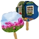 a group of rose sandwiched hand fan full color - paper products
