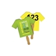 a group of t - shirt auction hand fan full color - paper products