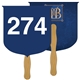 a group of coat of arms auction hand fan full color - paper products