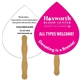 a group of tear drop fast hand fan (2 sides) - paper products