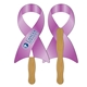 a group of ribbon fast hand fan (2 sides) - paper products