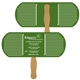 a group of bandage shaped / pill fast hand fan (2 sides) - paper products
