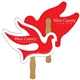 a group of dove fast hand fan (2 sides) - paper products