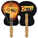 a group of guitar fast hand fan (2 sides) - paper products
