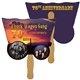 a group of wagon fast hand fan (2 sides) - paper products