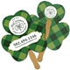 a group of shamrock fast hand fan (2 sides) - paper products