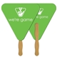 a group of triangle fast hand fan (2 sides) - paper products