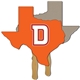 a group of texas state shape recycled hand fan - paper products