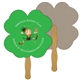 a group of clover recycled hand fan - paper products