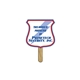 a group of shield / shovel mini hand fan - paper products