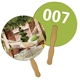 a group of round auction hand fan full color - paper products