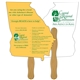 a group of georgia state shape hand fan full color (2 sides) - paper products