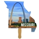 a group of missouri state shape hand fan - paper products