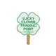 a group of clover hand fan - paper products