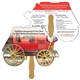 a group of stage coach hand fan full color (2 sides) - paper products