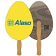 a group of egg recycled hand fan - paper products