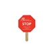 a group of stop sign / octagon mini hand fan - paper products