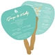 a group of palm leaf fast hand fan (2 sides) - paper products