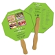 a group of stop sign / octagon fast hand fan (2 sides) - paper products
