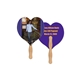 a group of heart fast hand fan (2 sides) - paper products