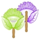a group of sunflower hand fan full color (2 sides) - paper products