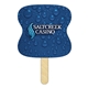 a group of hourglass mini hand fan full color (2 sides) - paper products