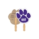a group of paw print recycled hand fan - paper products