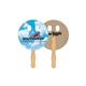 a group of circle w / eyes recycled hand fan - paper products