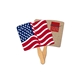 a group of flag recycled hand fan - paper products