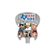 a group of electric guitar hand fan without a stick - paper products