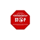 a group of stop sign / octagon hand fan without stick - paper products