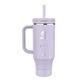 aerial view a vivacity purple takeya(r) 40 oz straw tumbler with handle, laser - standard, image 1 of 2