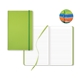 aerial view a lime green - white border castelli color laser medio lined white page journal, image 1 of 2