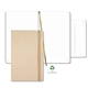 aerial view a sand castelli carapace medio lined recycled white page journal, image 1 of 2