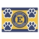 aerial view a custom 2 in1 circle car magnet with 4 paw prints, image 1 of 2