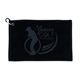 aerial view a black junior golfers towel, image 1 of 3