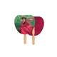 a group of palm leaf hand fan full color (2 sides) - paper products