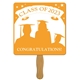 a group of square graduate hand fan - paper products