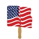a group of flag hand fan - paper products