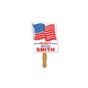 a group of flag hand fan - paper products