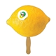 a group of lemon / lime fruit hand fan - paper products